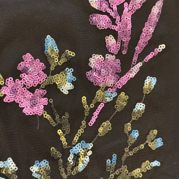 White House Black Market women's sequin sparkle short sleeve top size small - Picture 4 of 9